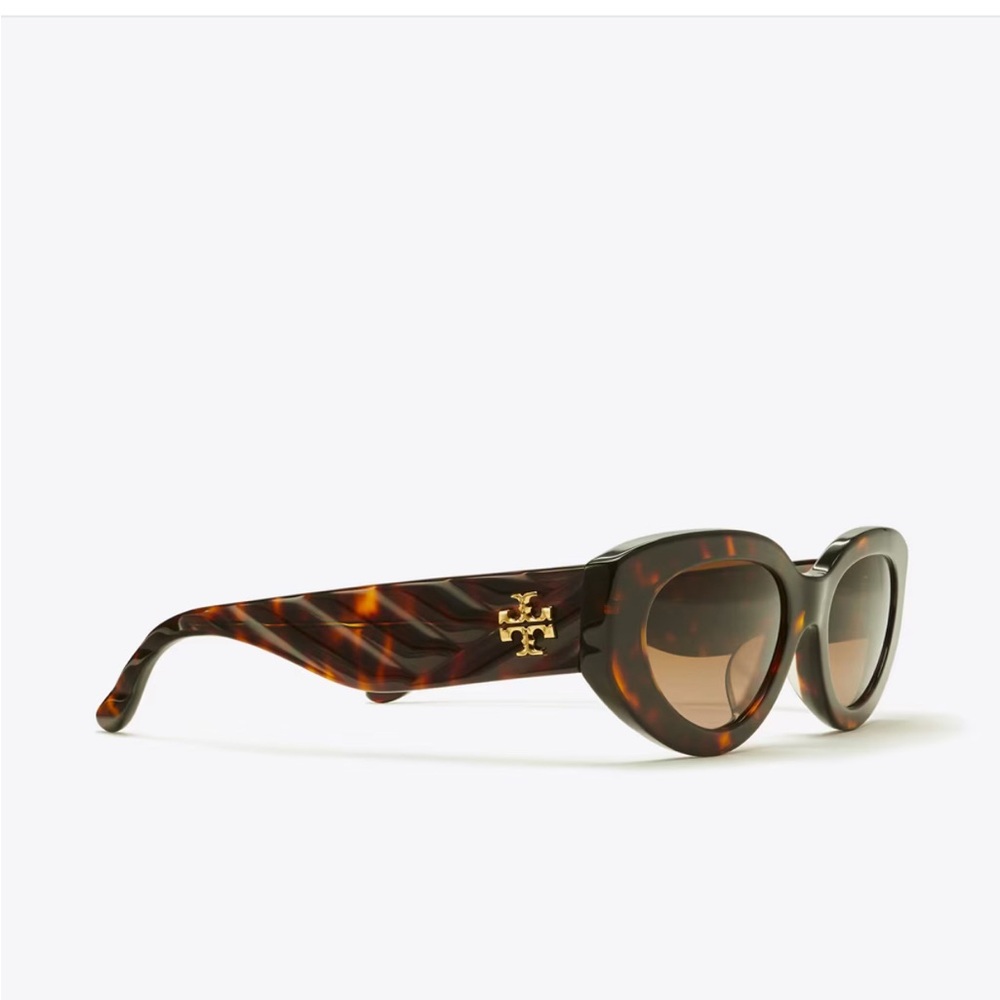 Tory Burch Kira Cat Eye Sunglasses - Tortoise